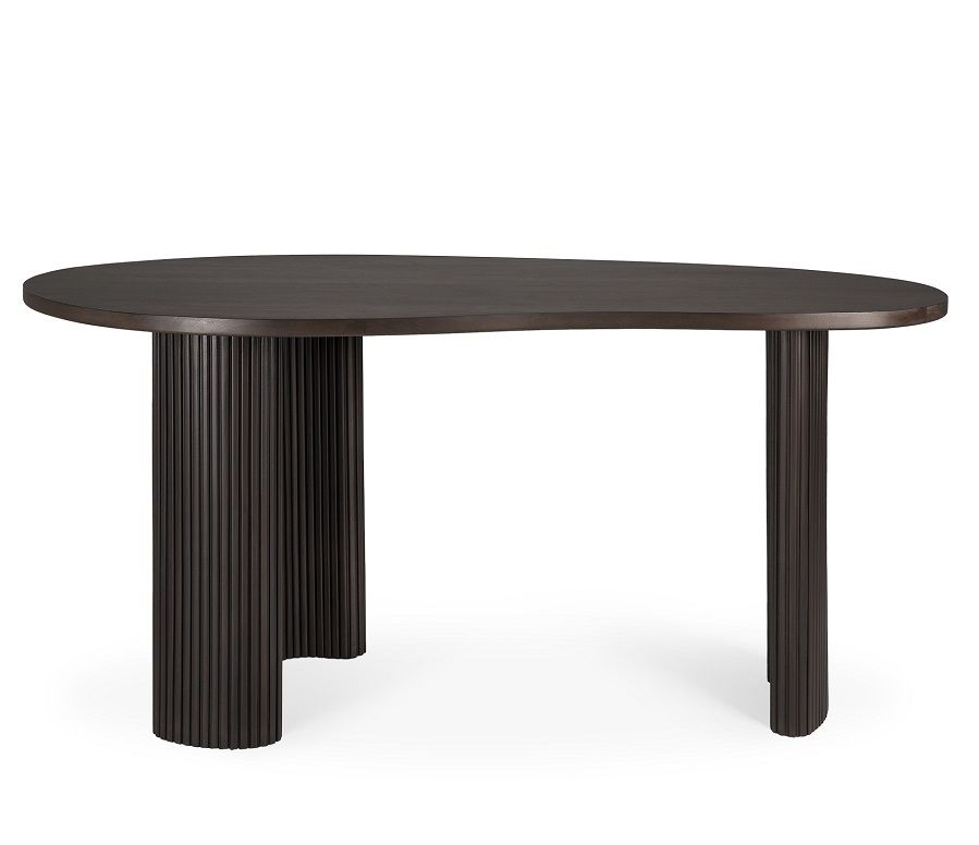 Boomerang Desk Mahogany Dark Brown Ethnicraft