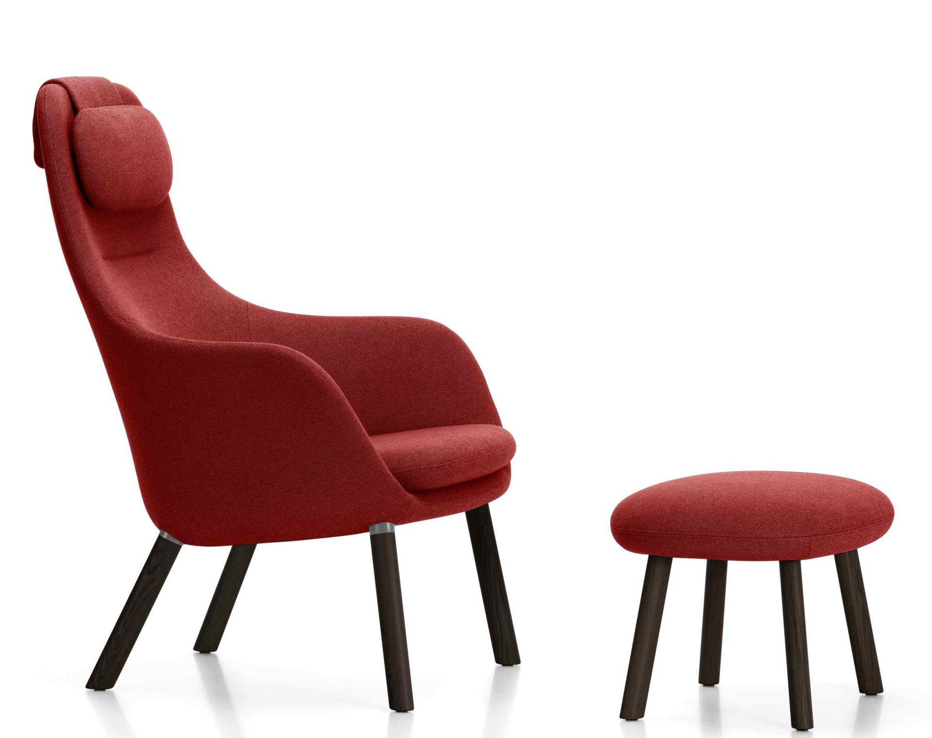 Hal Lounge Chair Armchair + Ottoman Seat Cushion loose Vitra  