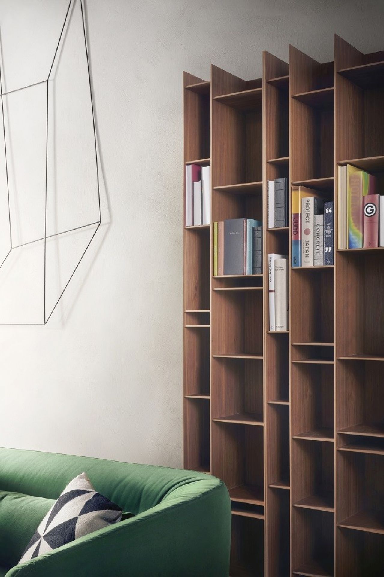Random Wood Bookcase 3C MDF Italia