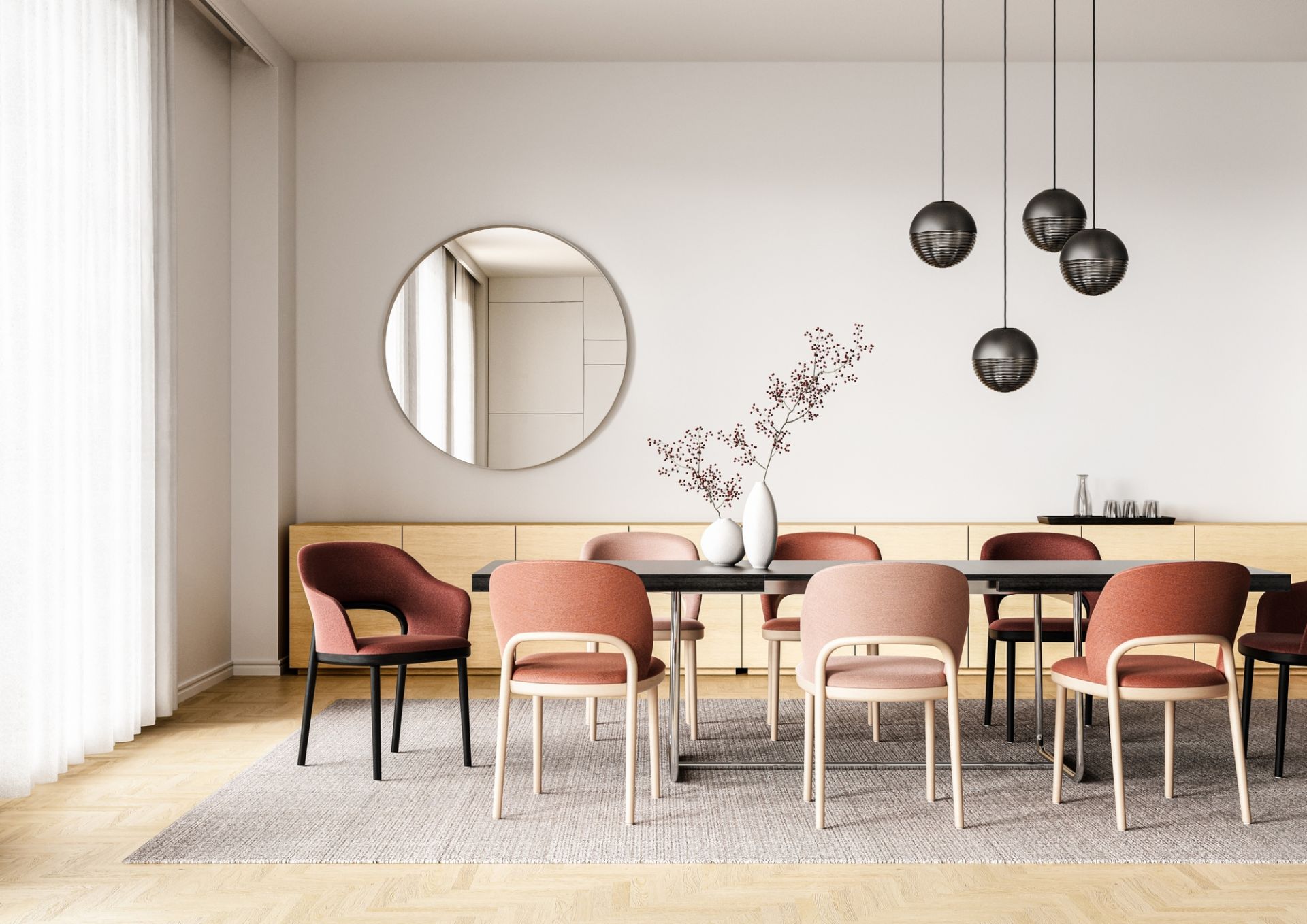 S 1070 Dining table Thonet