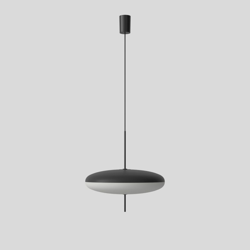 Model 2065 ceiling light Black and white diffuser Black hardware Black cable Astep SINGLE PIECE 