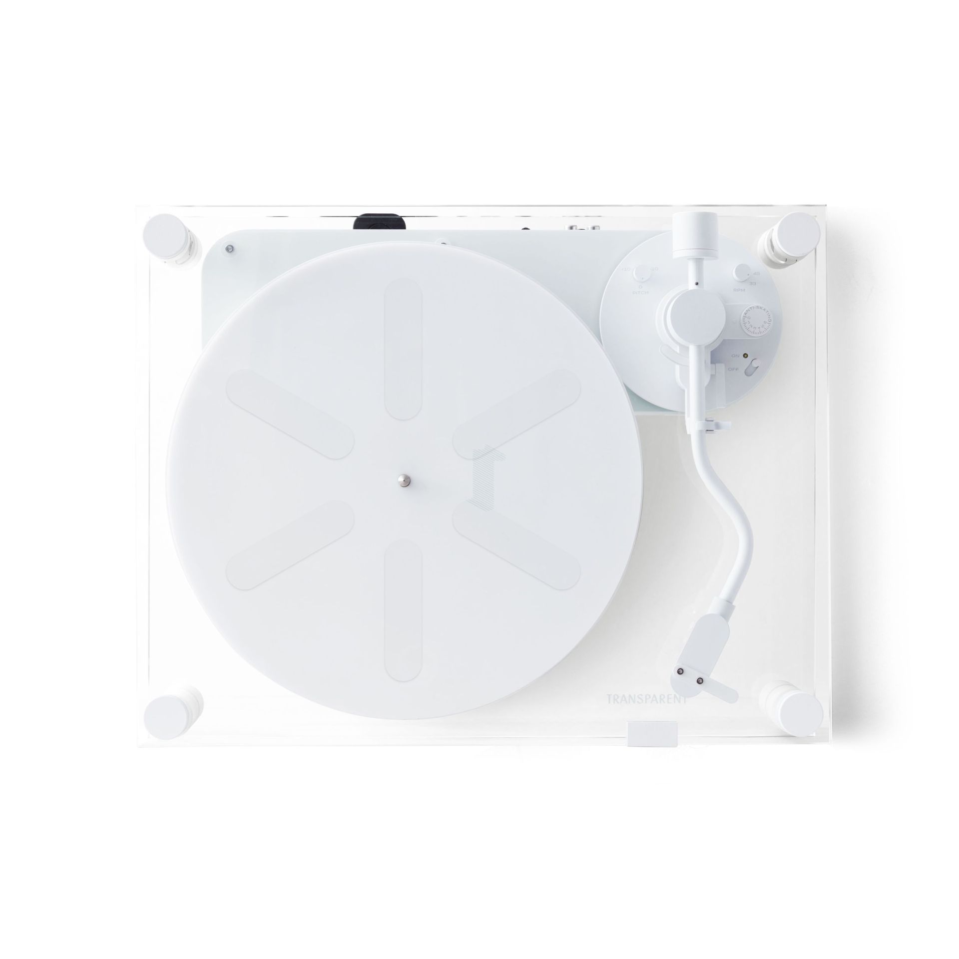 Transparent turntable Transparent