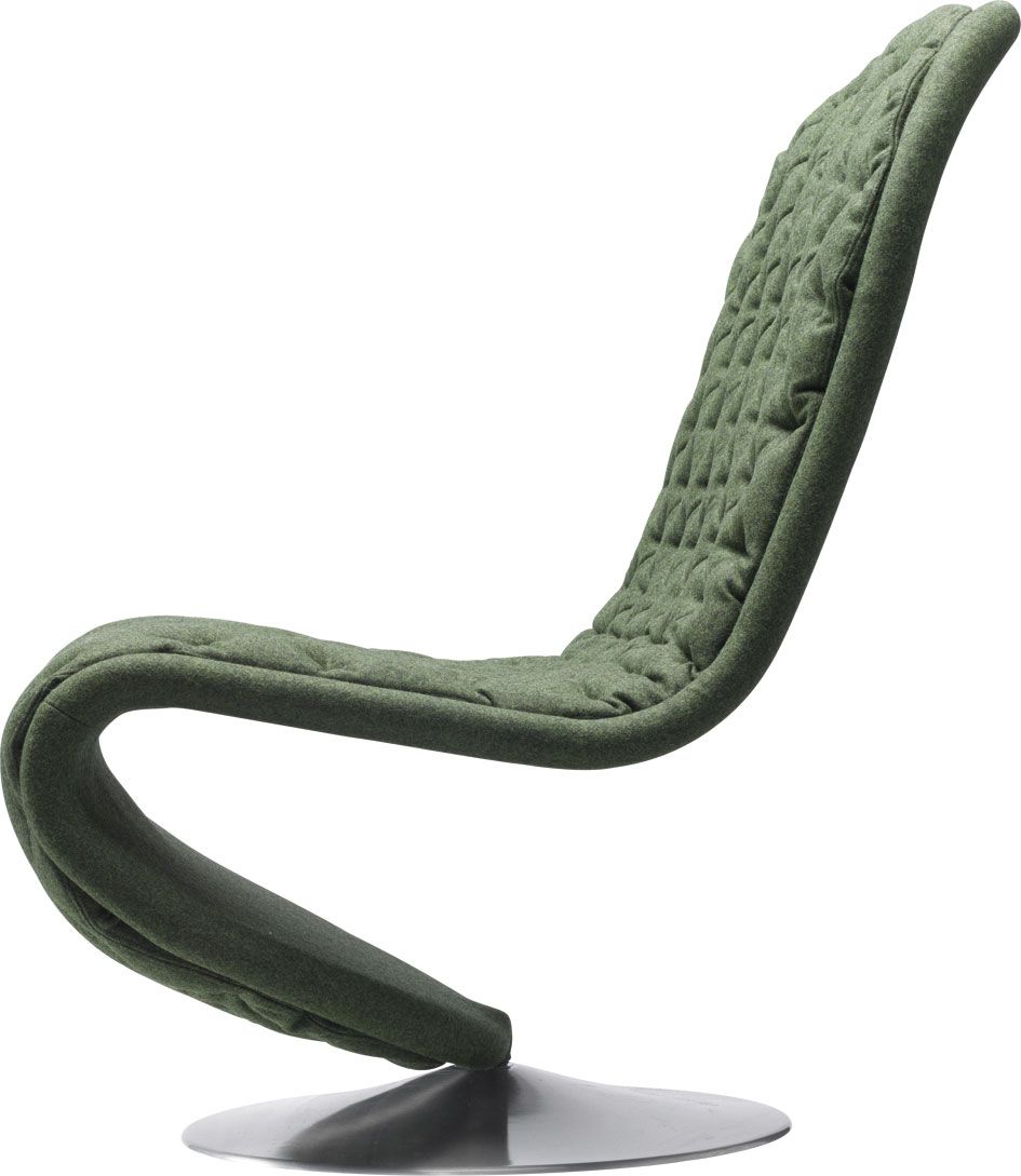 System 1-2-3 Lounge Deluxe Round Base Armchair Verpan 