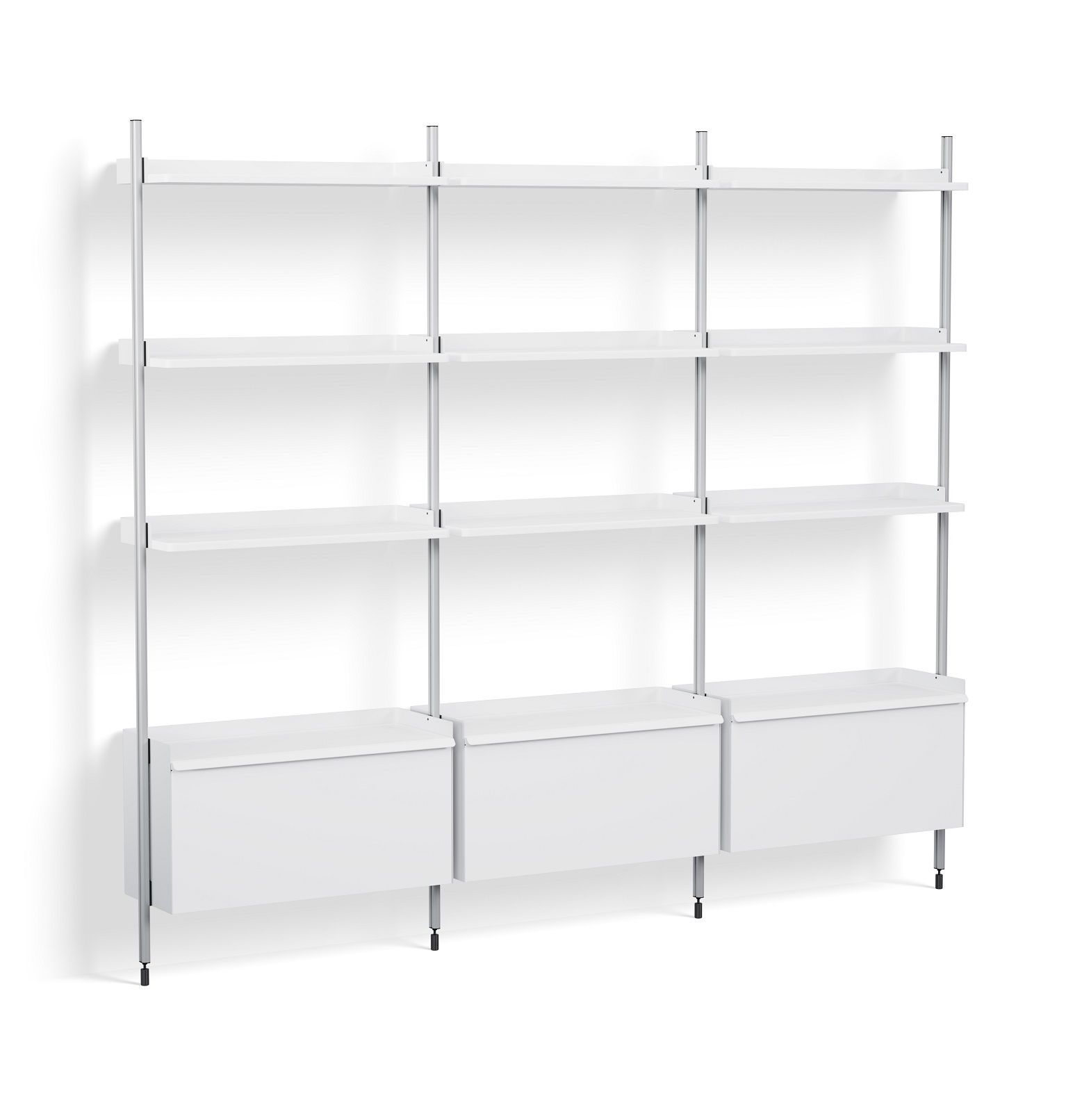 Pier System 133 3 Column Shelf Hay White-Aluminium