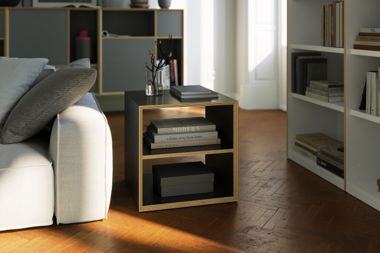Vertiko Dice side table / bedside table or stool Müller Möbelwerkstätten
