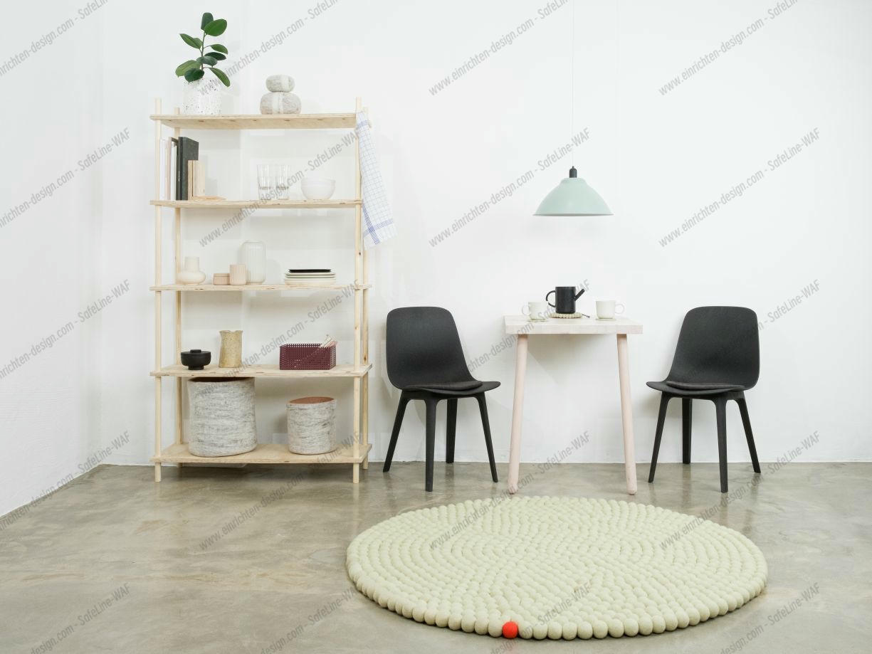 Big One Round Felt carpet Ø 160 cm myfelt Green beige