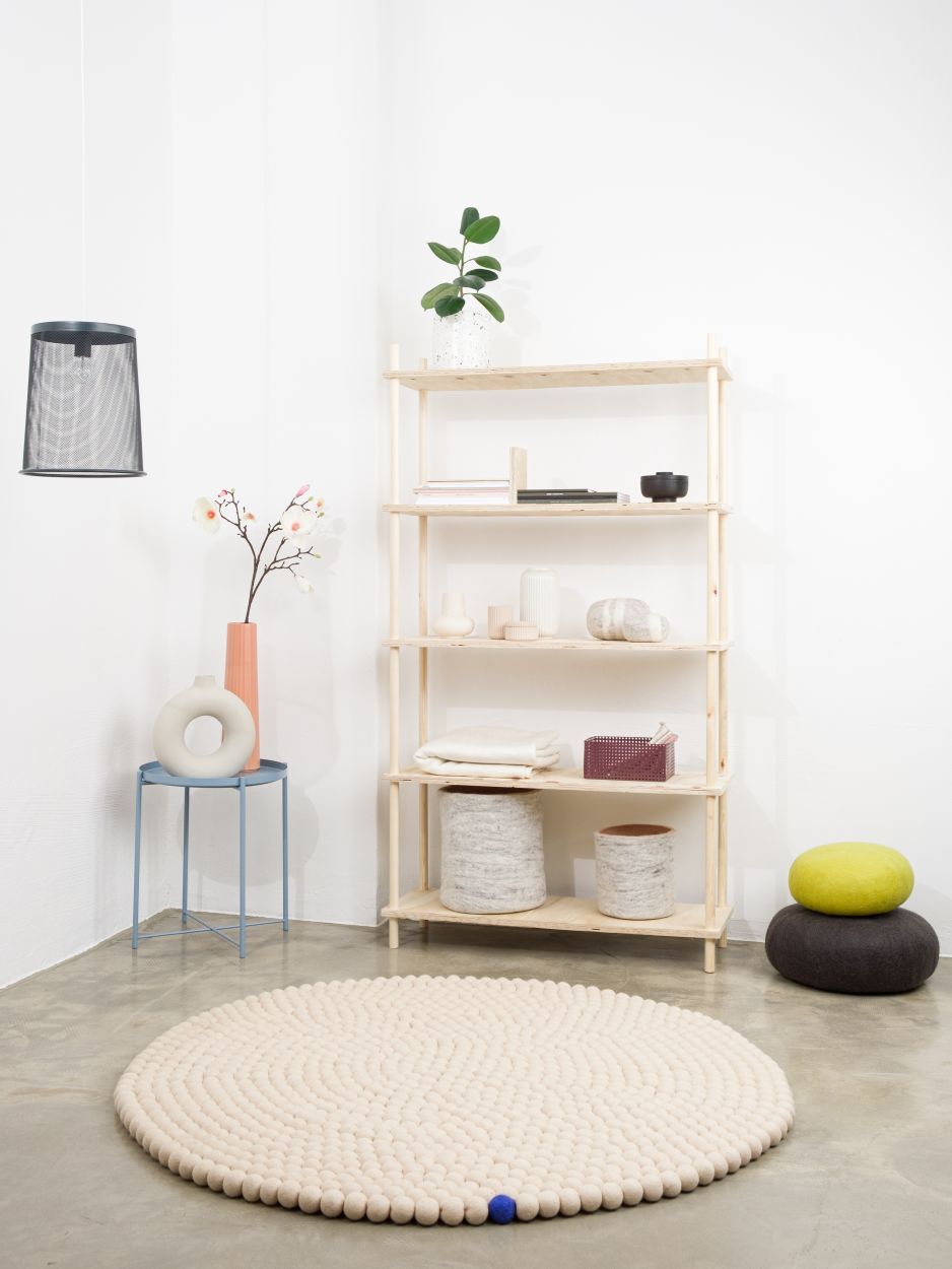 Big One Round Felt carpet Ø 160 cm myfelt Beige