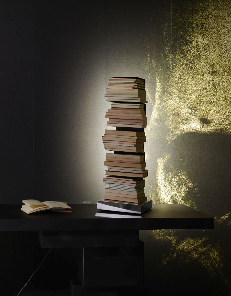 Ptolomeo Luce bookcase with lighting Opinion Ciatti