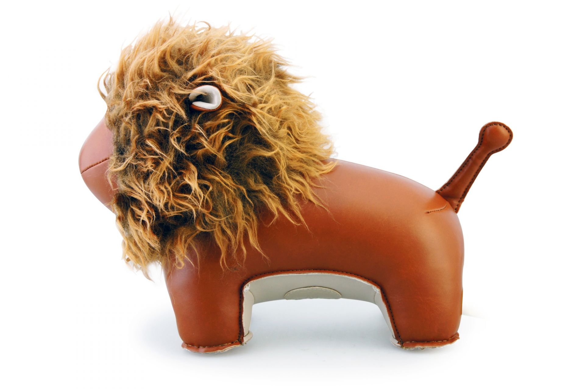 Bookend Lion Lino Tan/White Züny