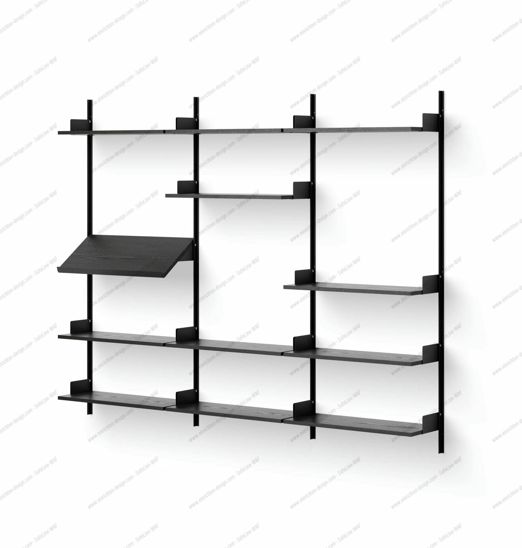 Display 1900 Wall Shelf Black Ash New Works