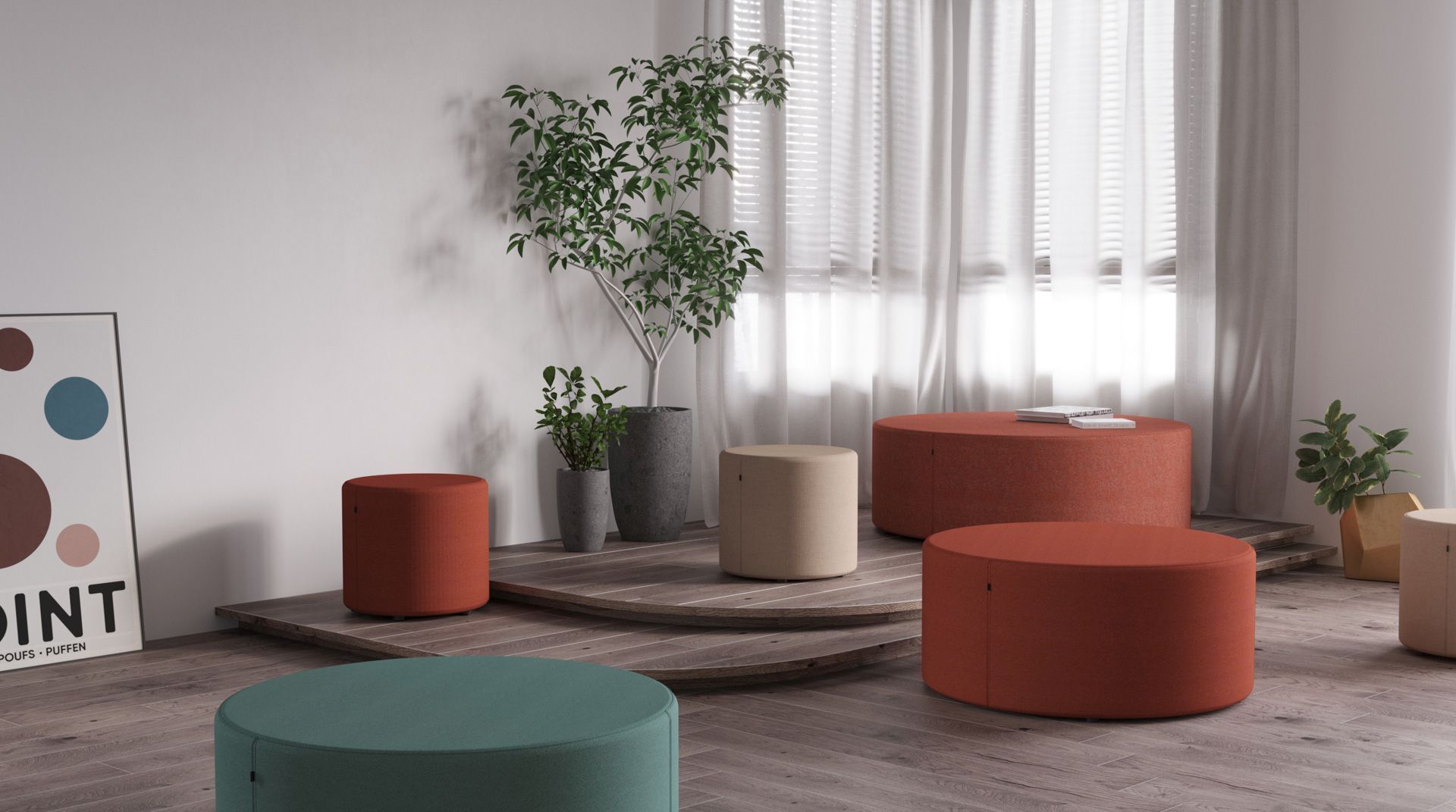 point POP 900 pouf stool Bejot