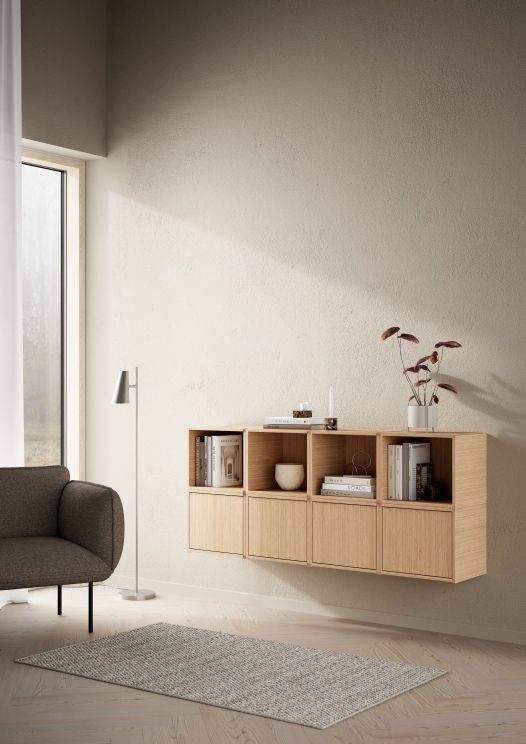 Bricks System D Shelf Woud