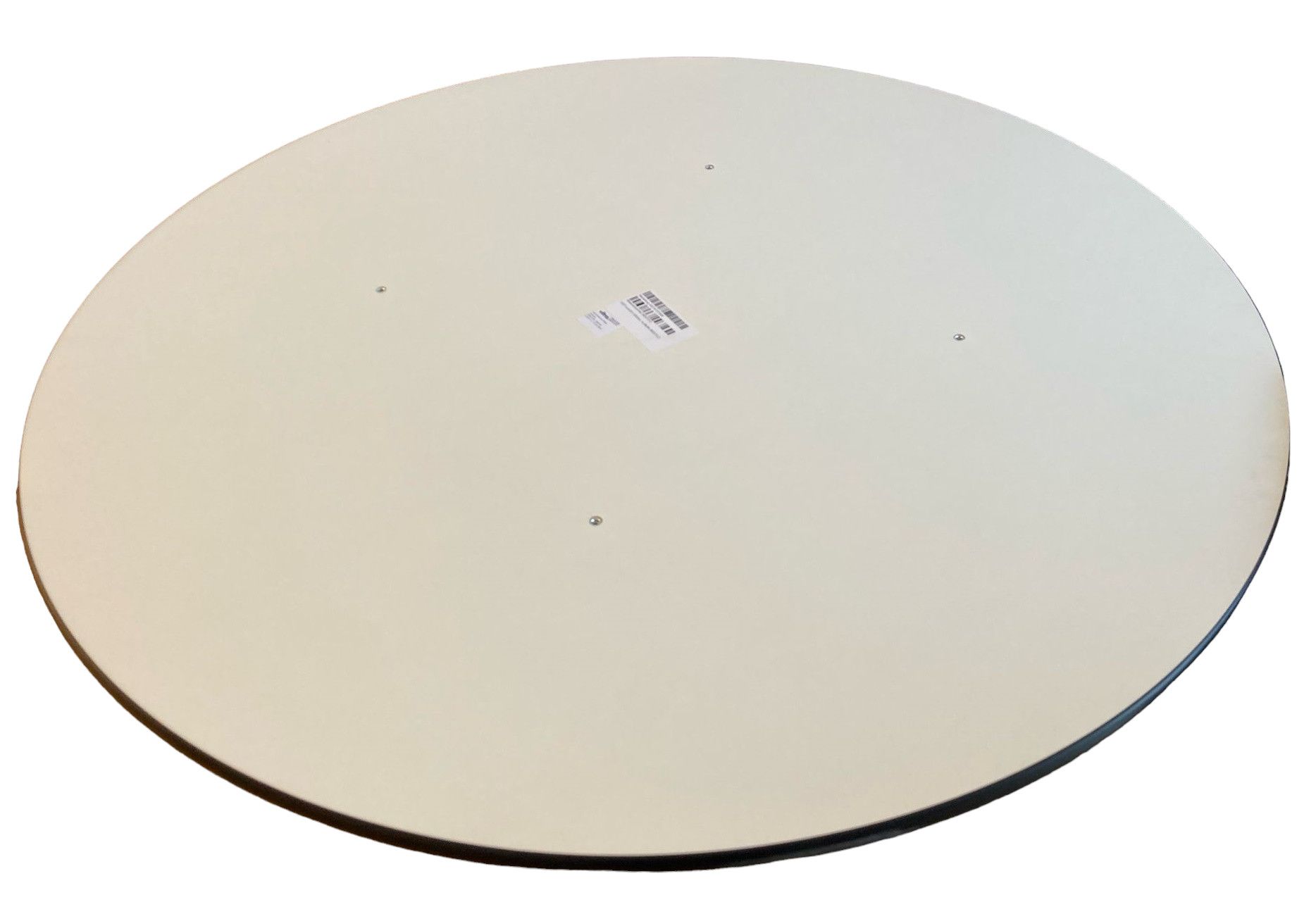 Eames Segmented Table Dining Round Dining Table HPL WHITE / POLISHED EXTENDED / BASIC DARK VITRA MÄNGELEXEMPLAR STANDING TUBE
