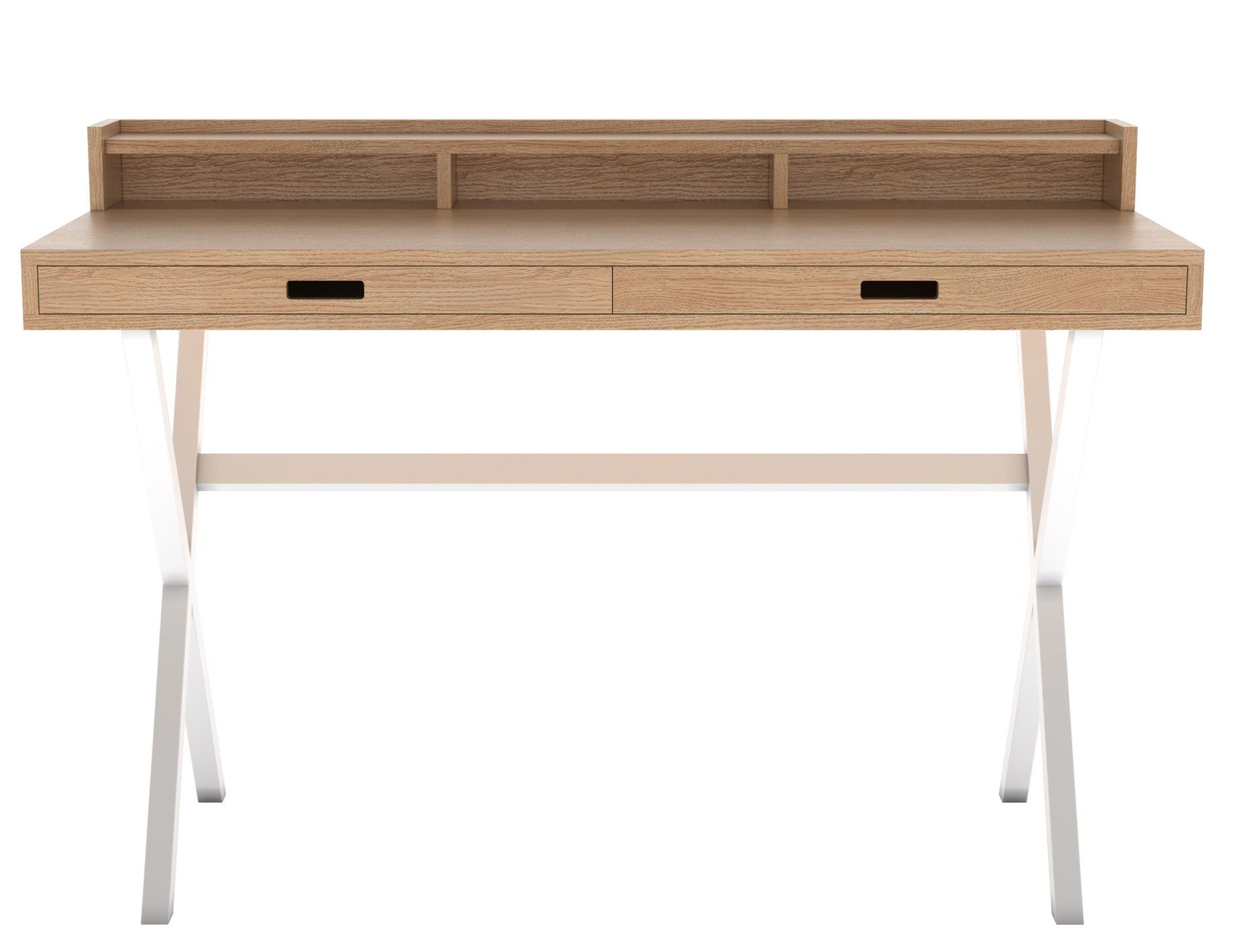 Hyppolite Secretary White Frame Hartô