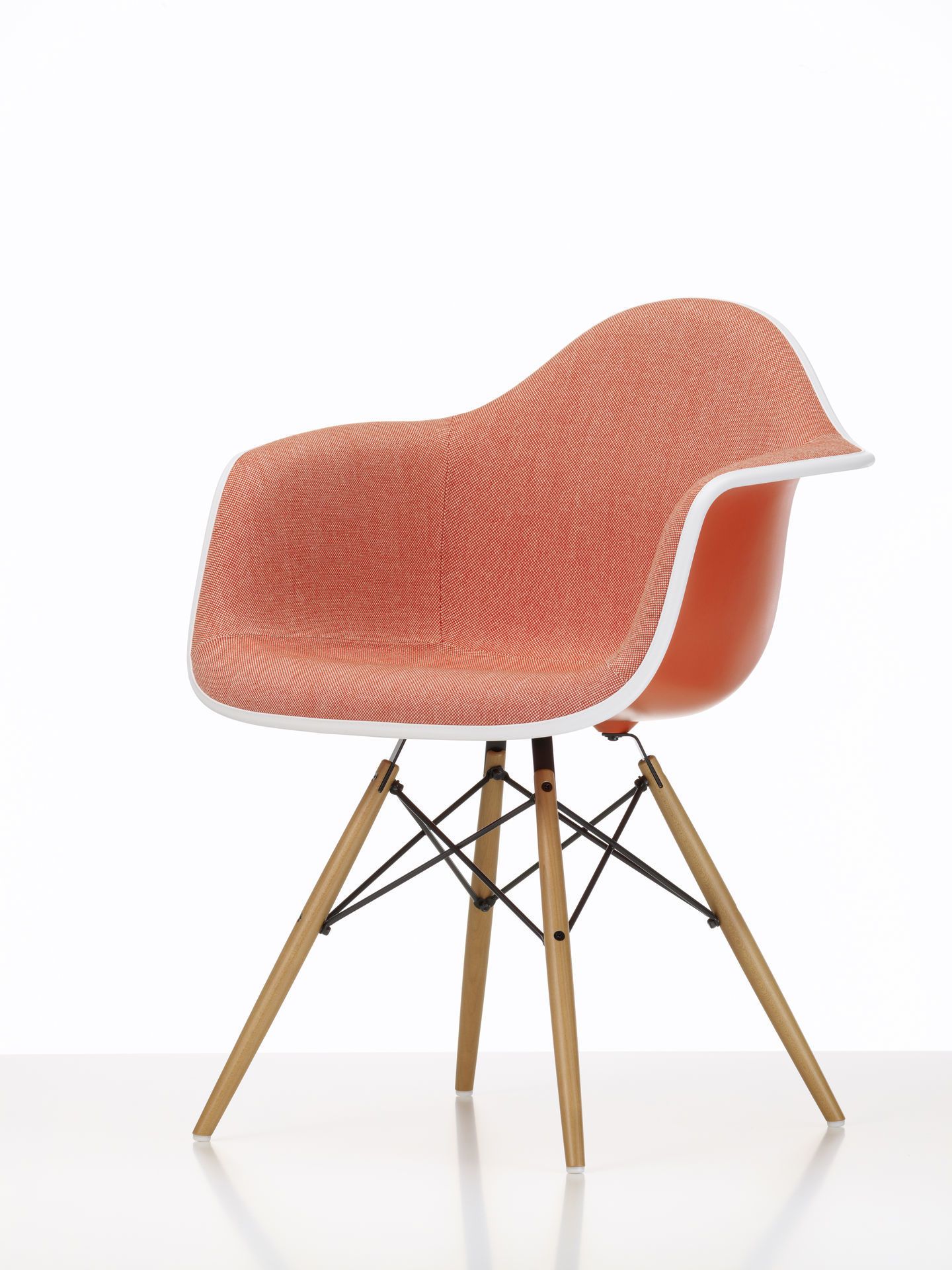 Eames Plastic Arm Chair DAW Chair Fully upholstered Vitra