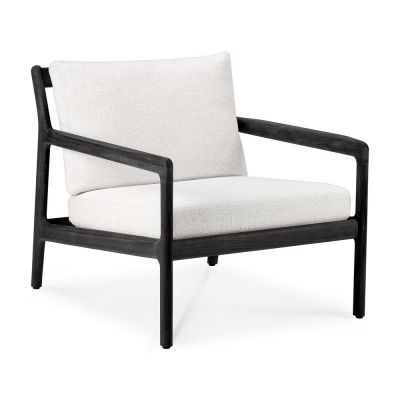 Jack Outdoor Lounge Chair Teak Black Lacquered Ethnicraft  
