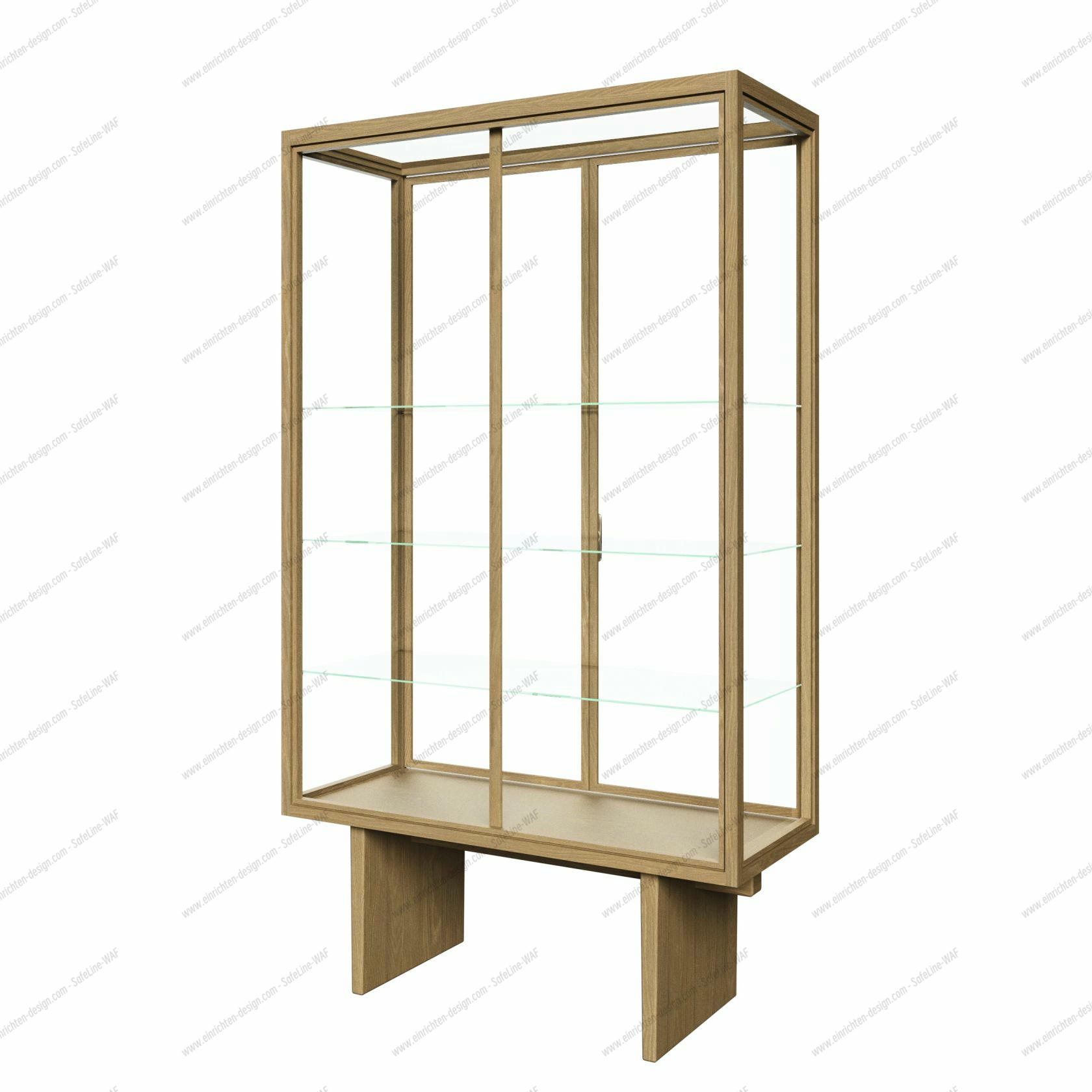 Private Display Case Light Stained Oak Veneer Gubi