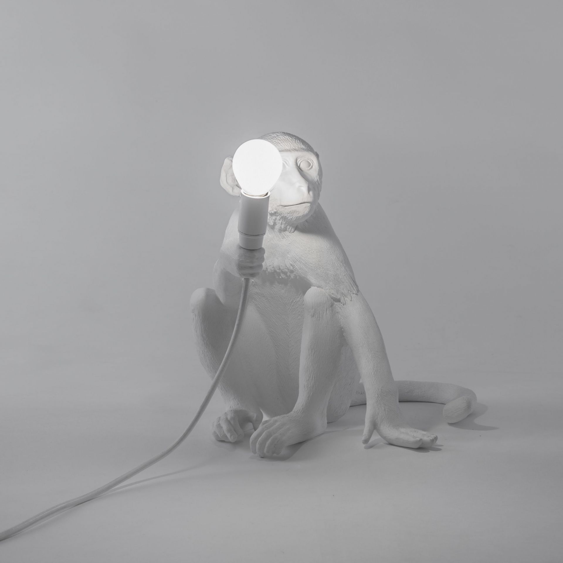 Monkey Sitting Lamp Indoor floor lamp / table lamp with switch Seletti SINGLE PIECE