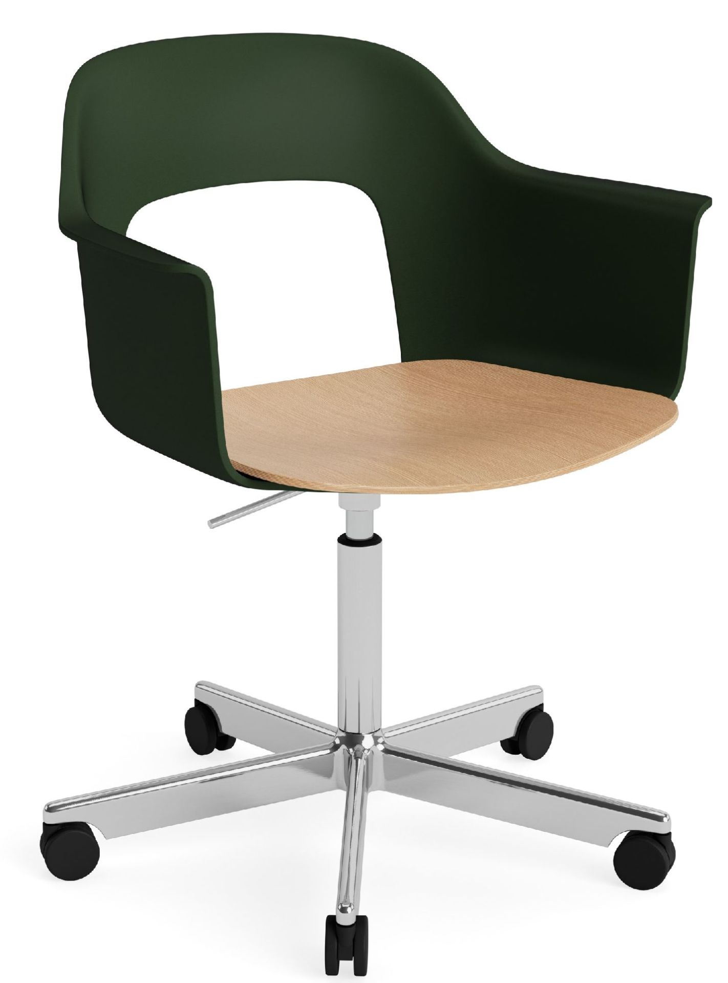 Layout Armchair 242 Armchair 4-star base gas lift with swivel function Hay
