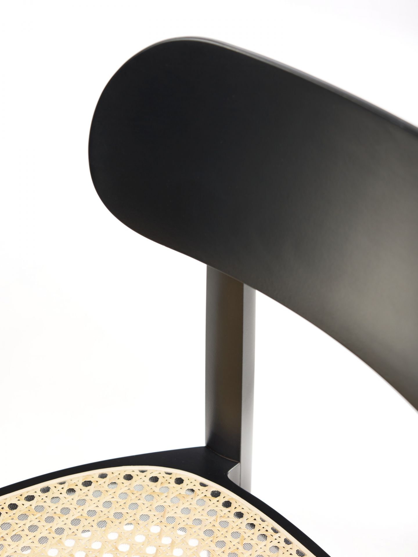 Wooden chair 118 Black TP 29 Thonet