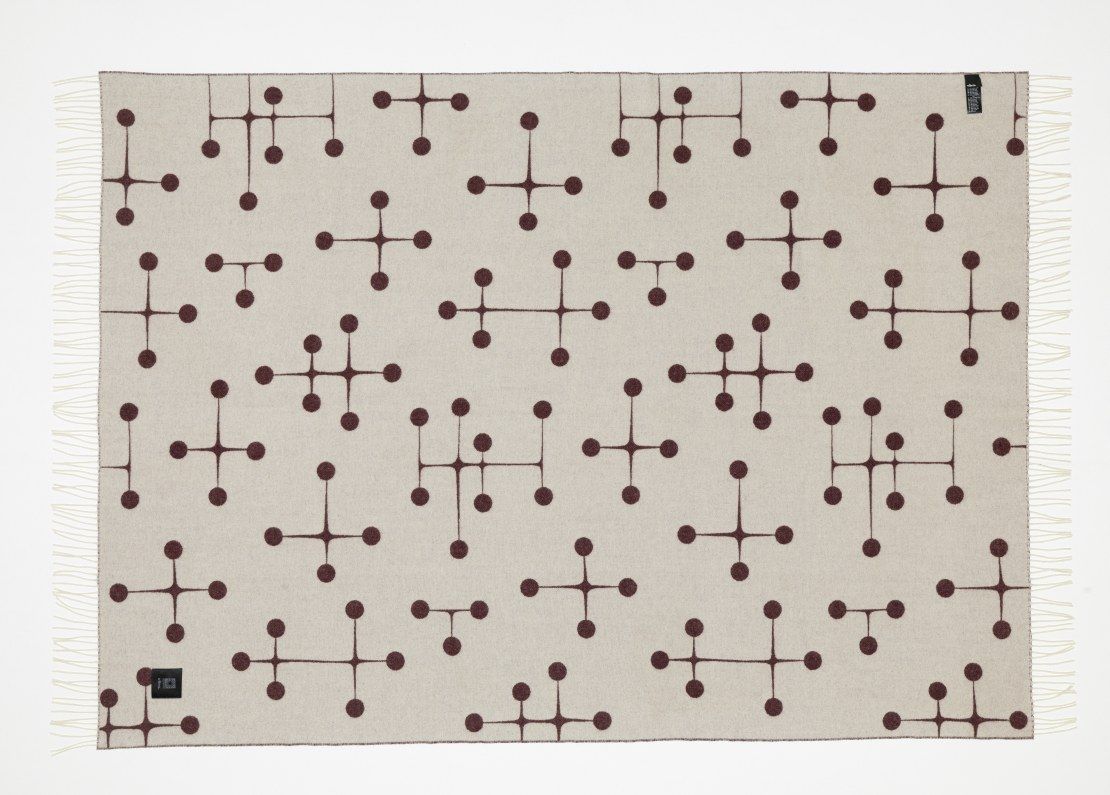 Eames Wool Blanket Bordeaux Wool Blanket Vitra LIMITED EDITION 