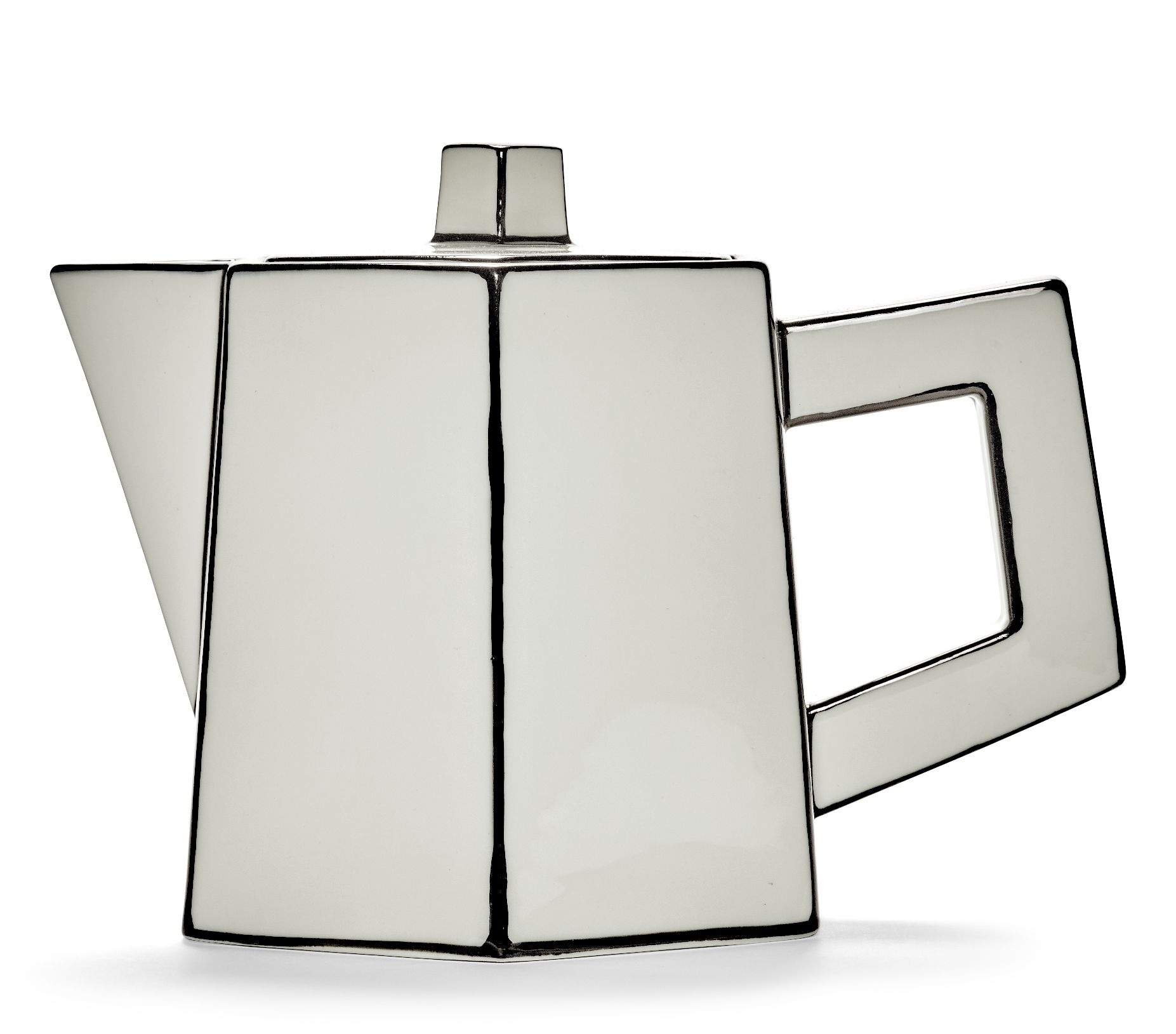 Teapot white/black Carte Blanche Serax 