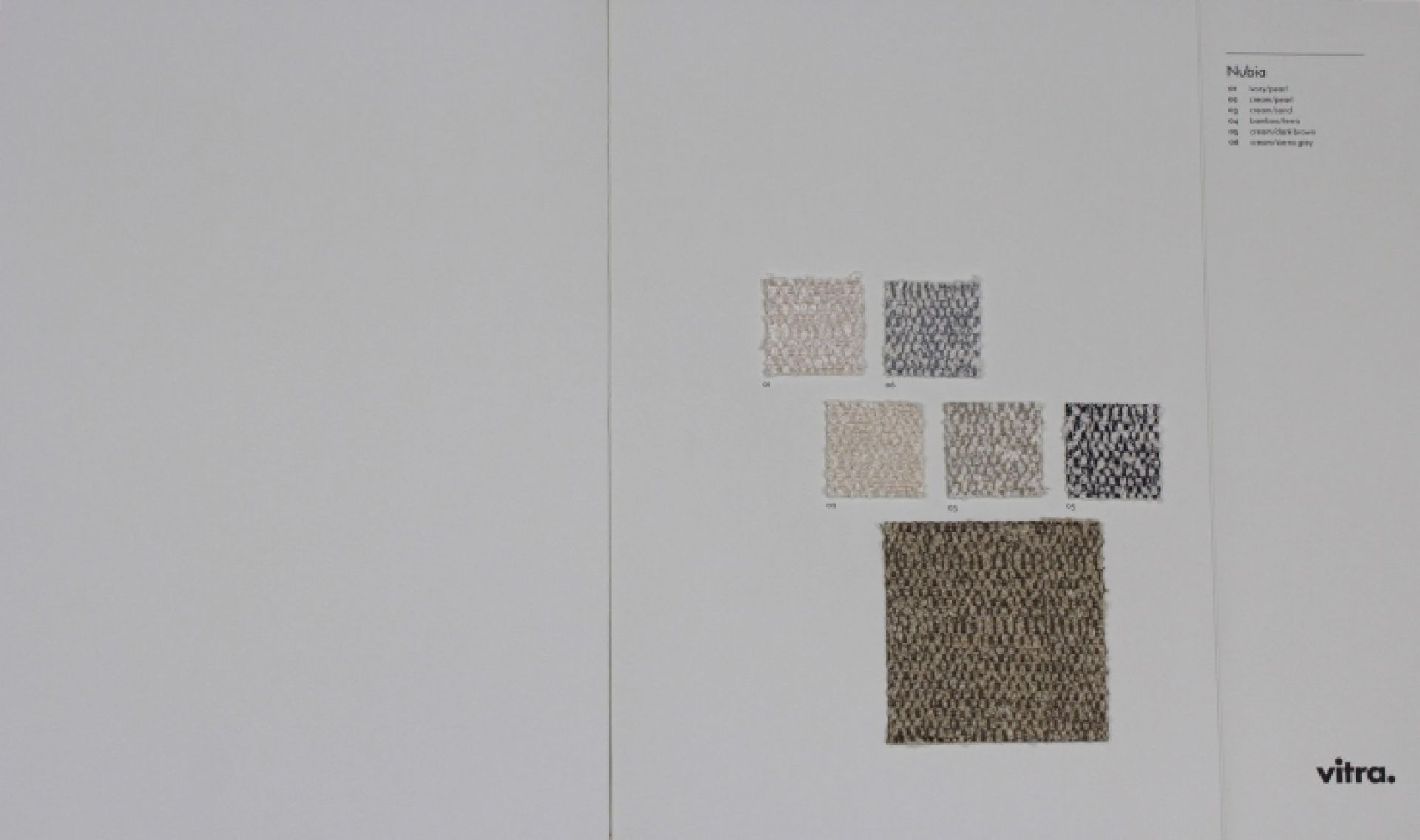 Sample Card Nubia Vitra