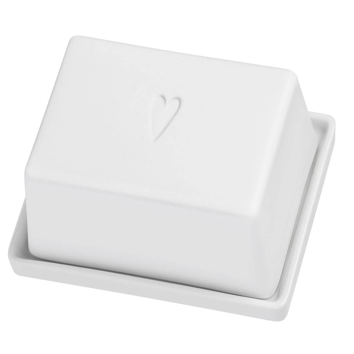 Bon appétit heart butter dish small wheels 
