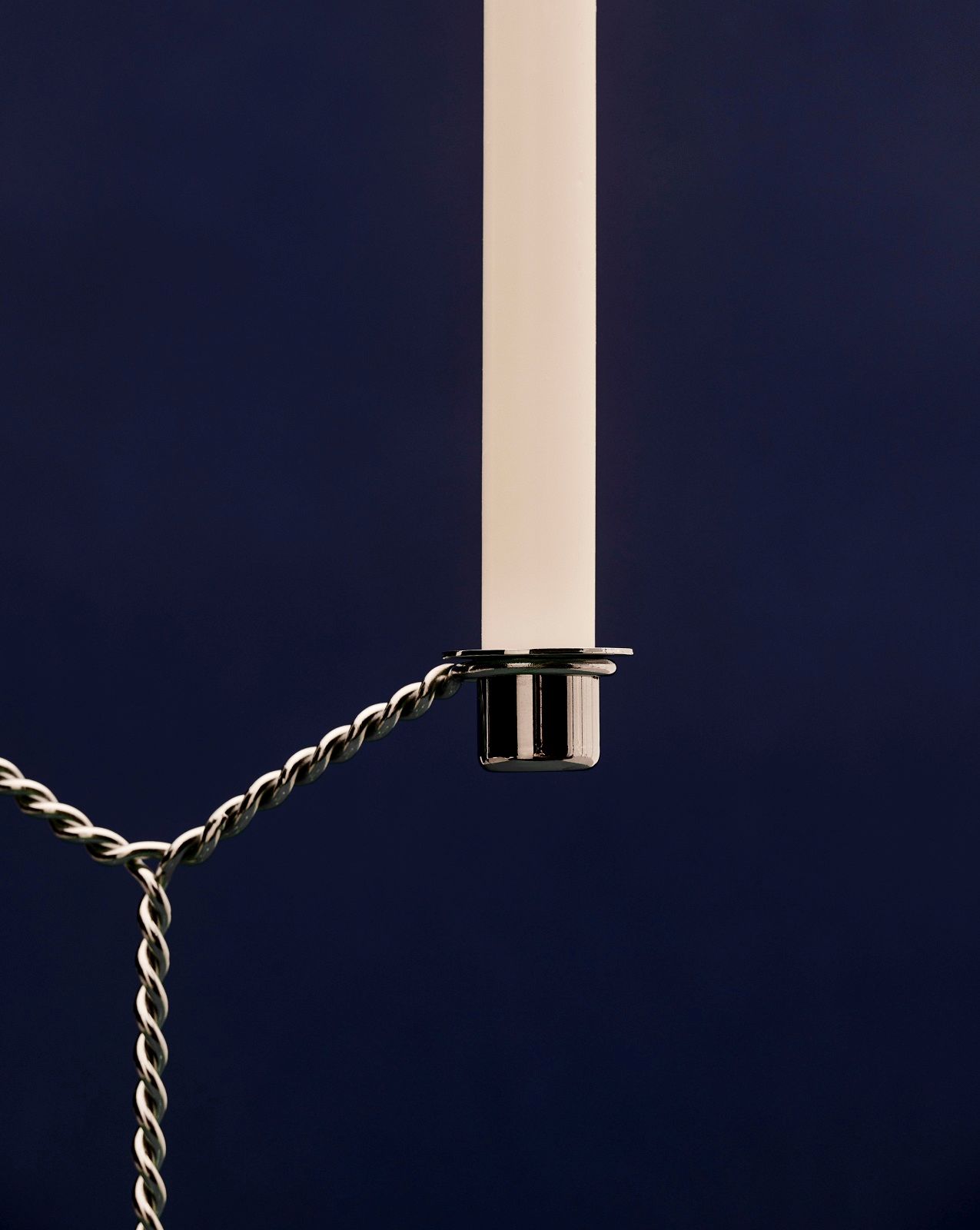 Wire Candleholder Hay
