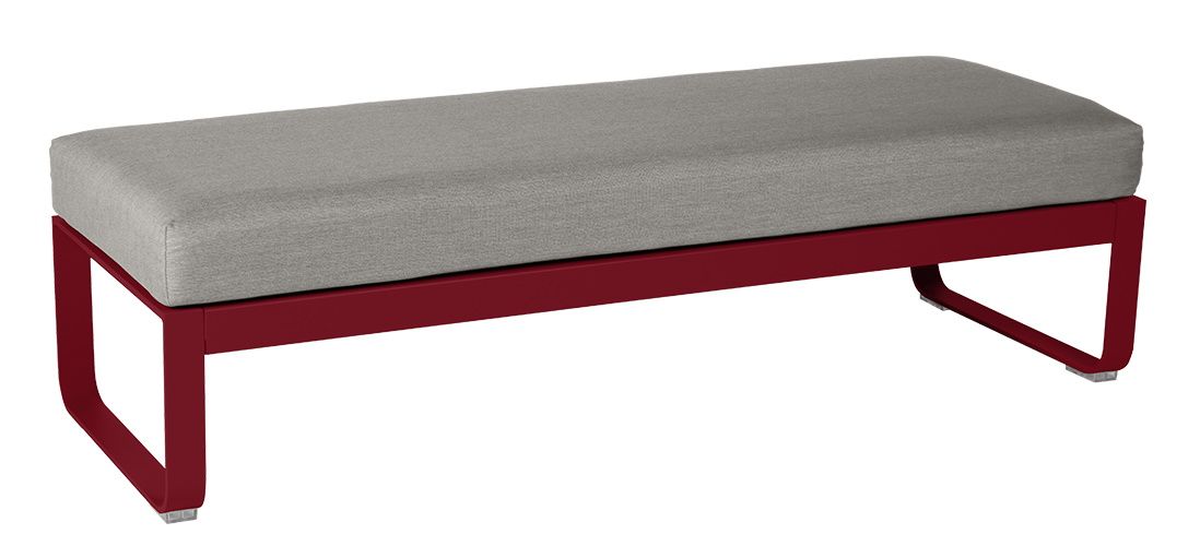 Bellevie 2-Seater Upholstered Stool Outdoor Fermob 