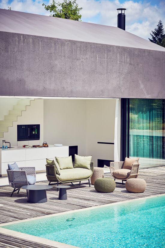Suka Loungesofa Outdoor Jan Kurtz Light grey