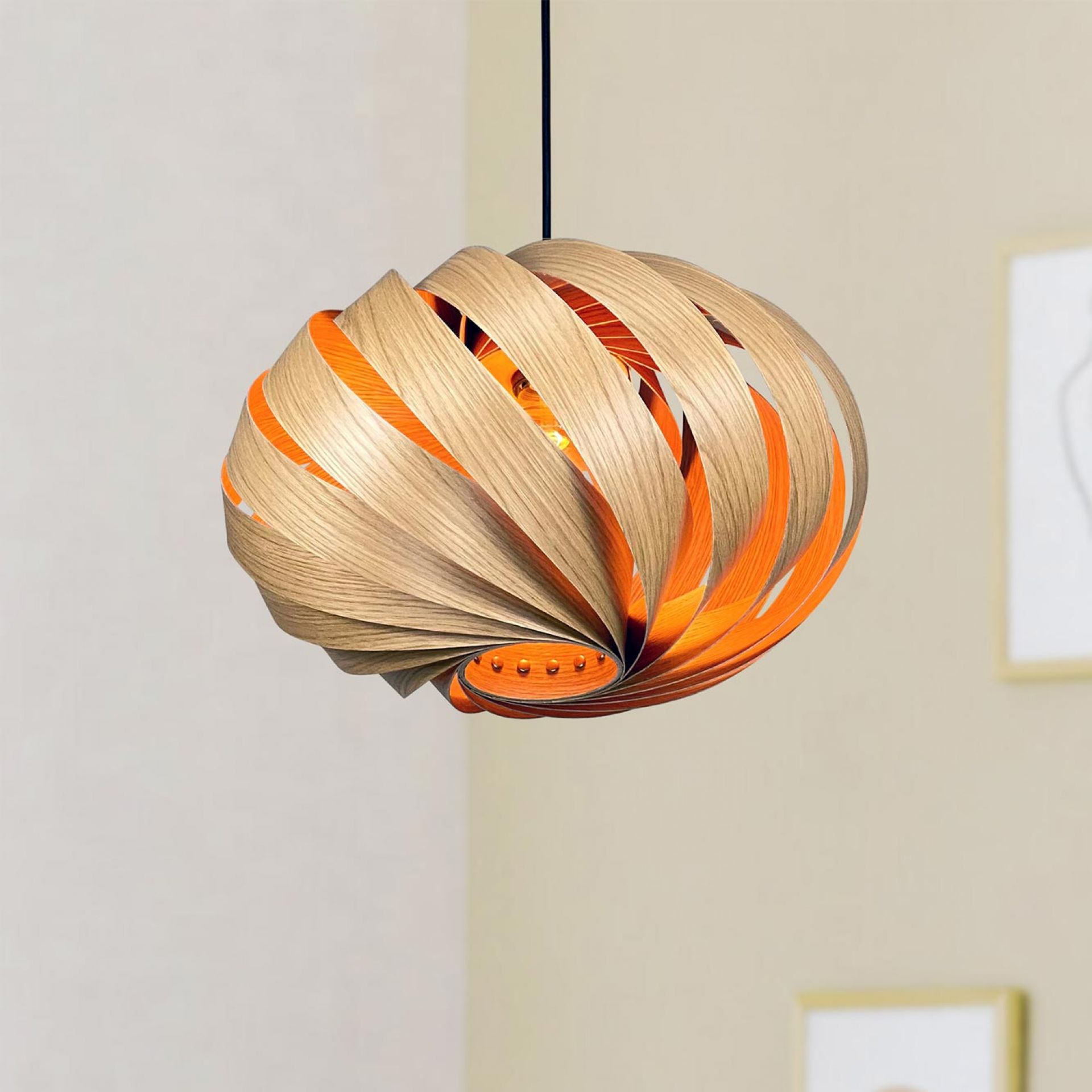 Serentia Pendant lamp Oak Ø45 cm Gofurnit