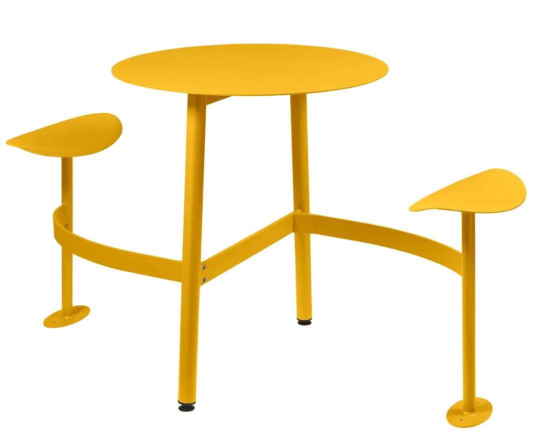 Bolder 2 Seater Table with Seats Outdoor Fermob Bolder 2 Seater Table with Seats Outdoor Fermob