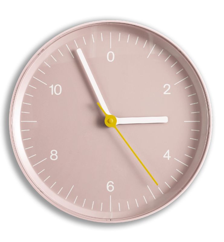 Wall Clock Hay Pink