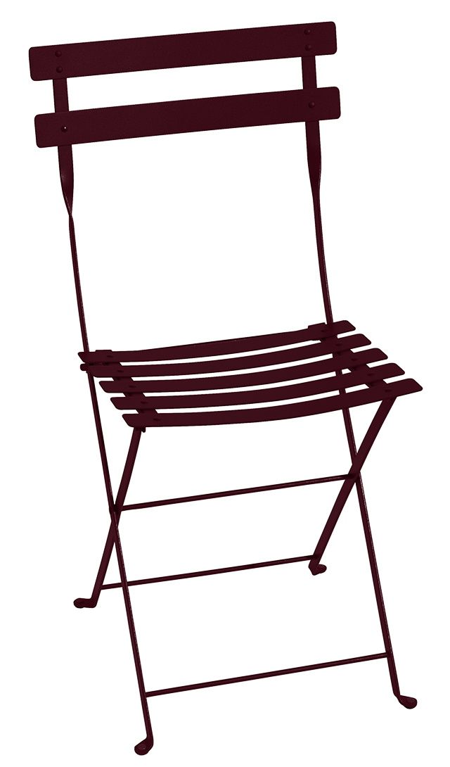 Bistro Outdoor Metal Chair Garden chair Fermob Liquorice Bistro Outdoor Metal Chair Garden chair Fermob Liquorice