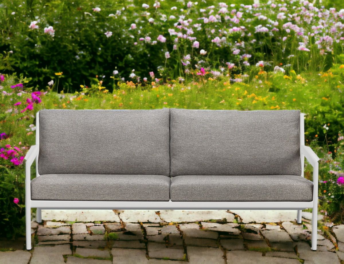 Jack Outdoor Sofa 2/ 3 Seater Aluminium White Ethnicraft