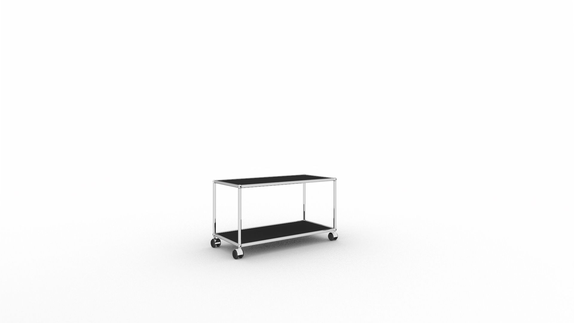 USM Haller TV Möbel mit Rollen schwarz