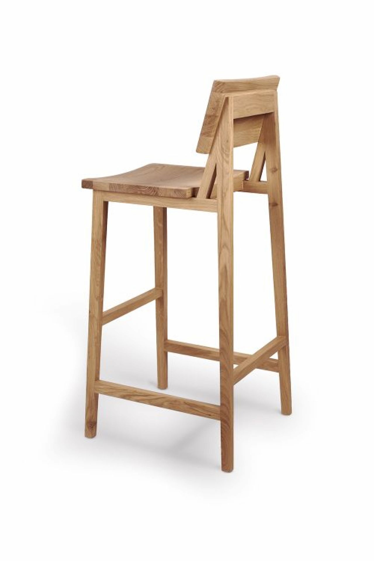 N4 Bar Stool Oak varnished Ethnicraft