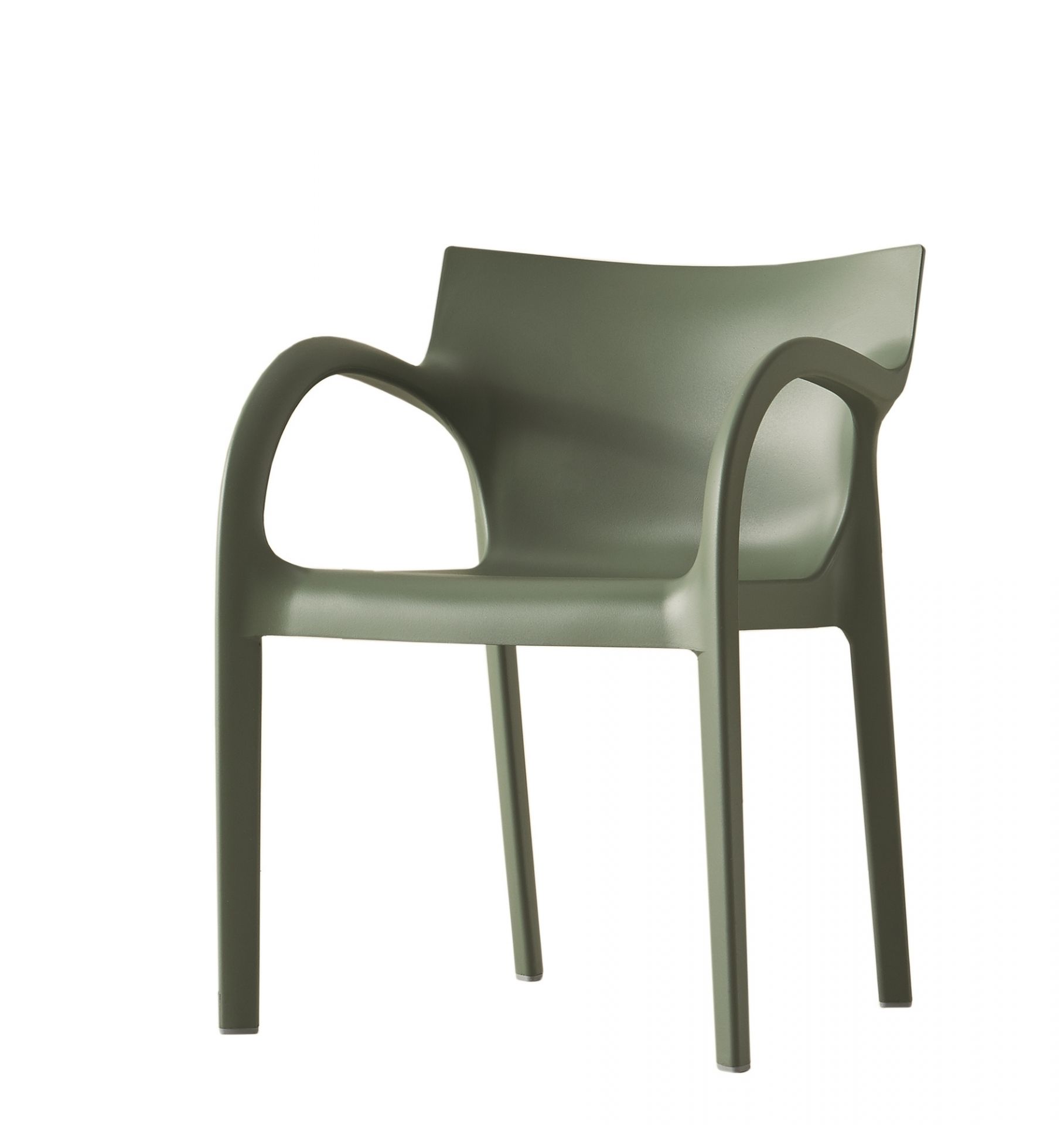 Poppystar Outdoor Chair Stackable Set of 4 Segis white