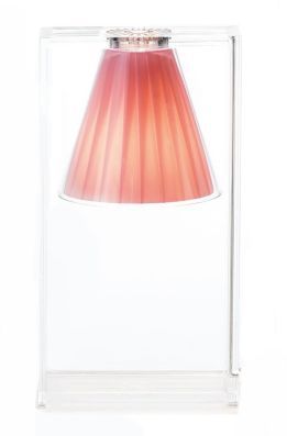 Light-Air table lamp covered with fabric RO Crystal clear / Pink Kartell