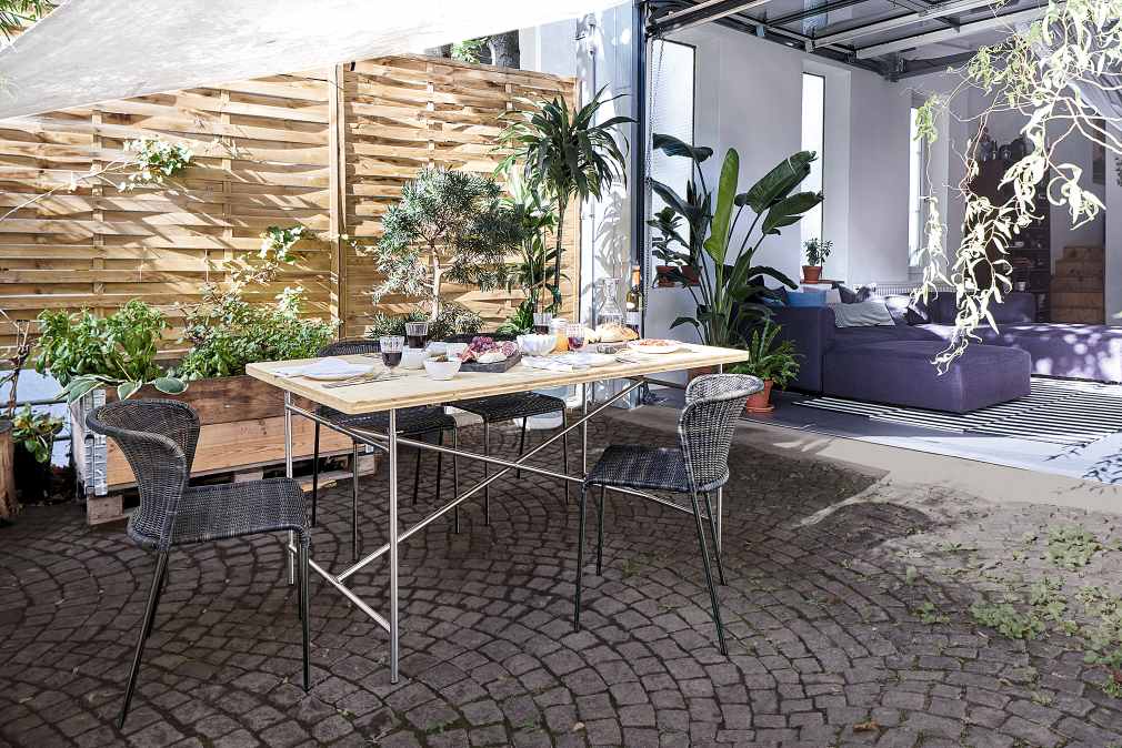 Eiermann 2 dining table indoor / outdoor complete Richard Lampert  