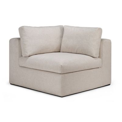 Mellow Sofa Corner Ivory Fabric Ethnicraft 