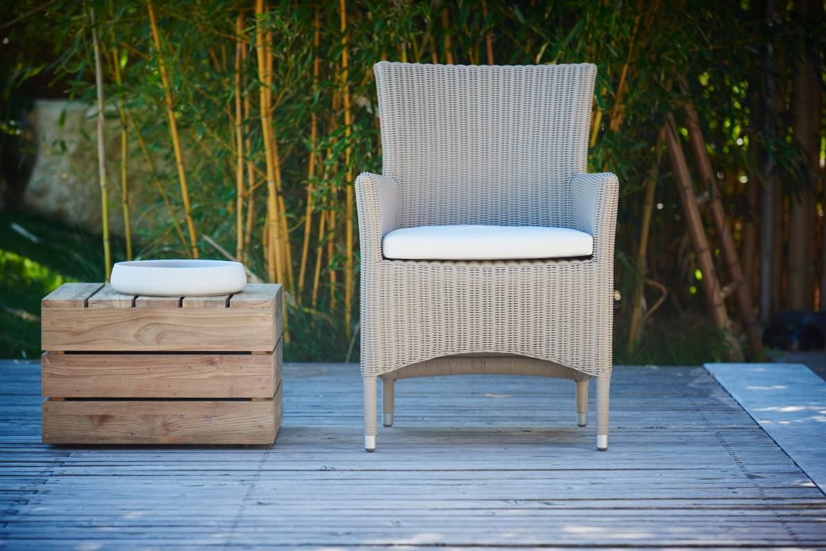 Seat Cushion White for Poesie Armchair Outdoor Jan Kurtz 