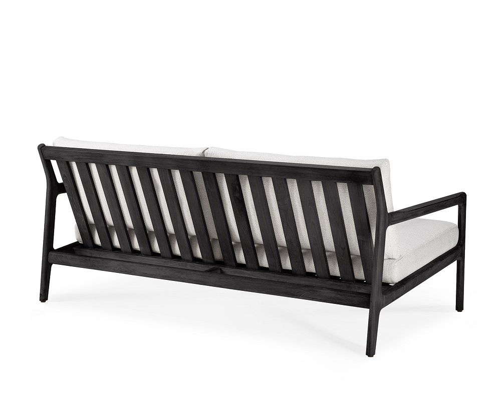 Jack Outdoor 2/ 3 Seater Sofa Teak Black Lacquered Ethnicraft 