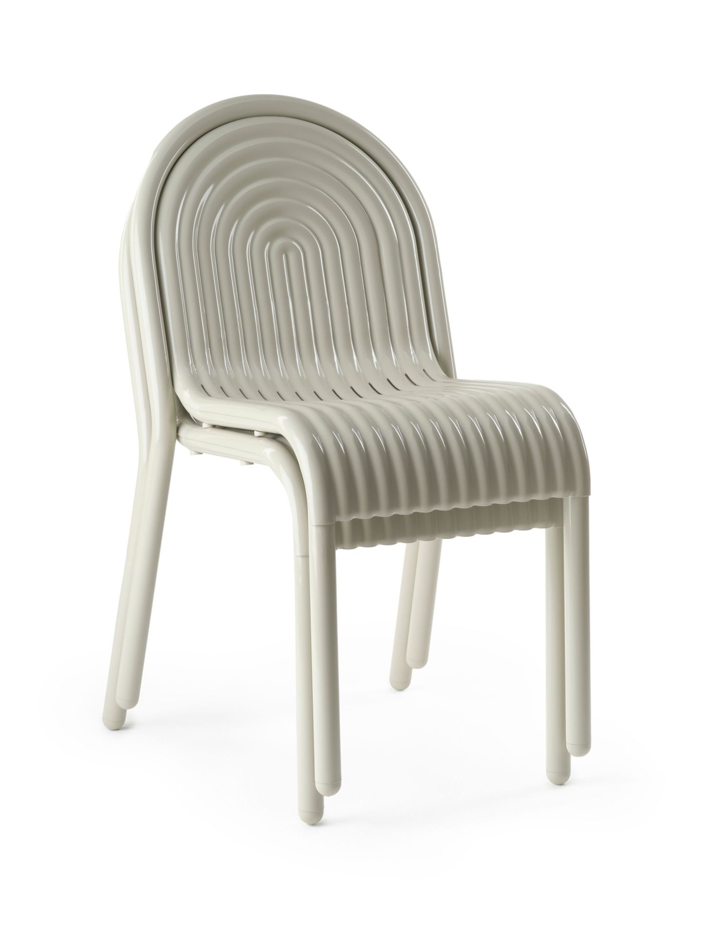 Groove Outdoor Side Chair Putty Tom Dixon