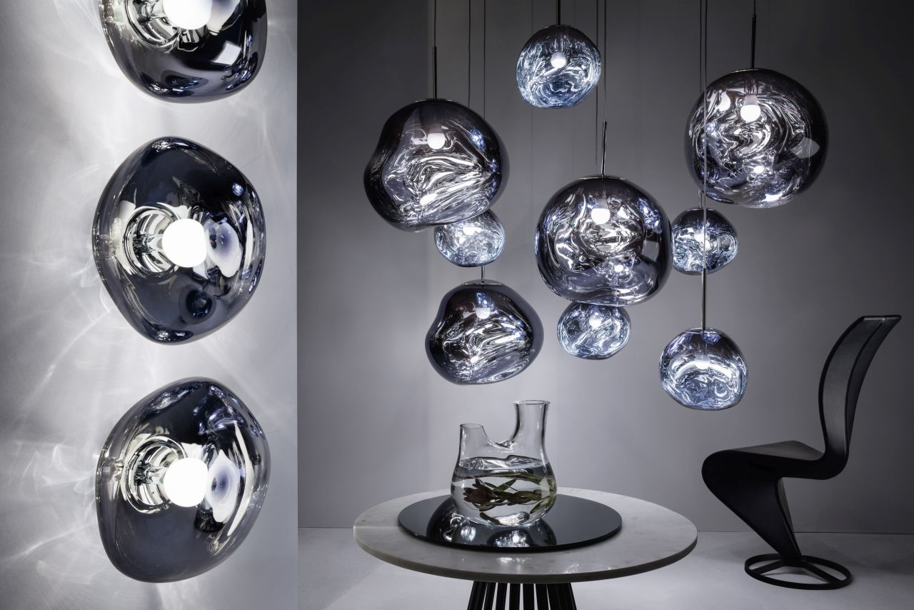 Makkelijker maken Janice Duizeligheid Melt Mini LED Pendant Lamp Chrome Tom Dixon | Ø 28 cm / Chrom | TOM DIXON  MES04CH PEUM2