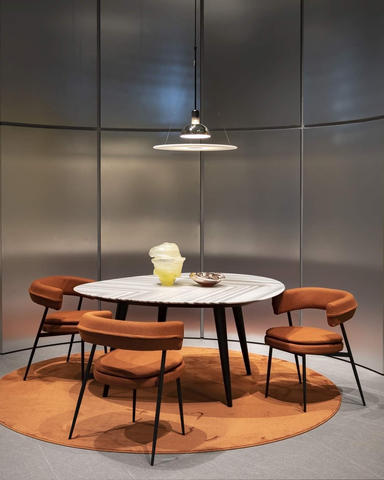 2318 Tweed Marble Dining Table W 160 cm Zanotta