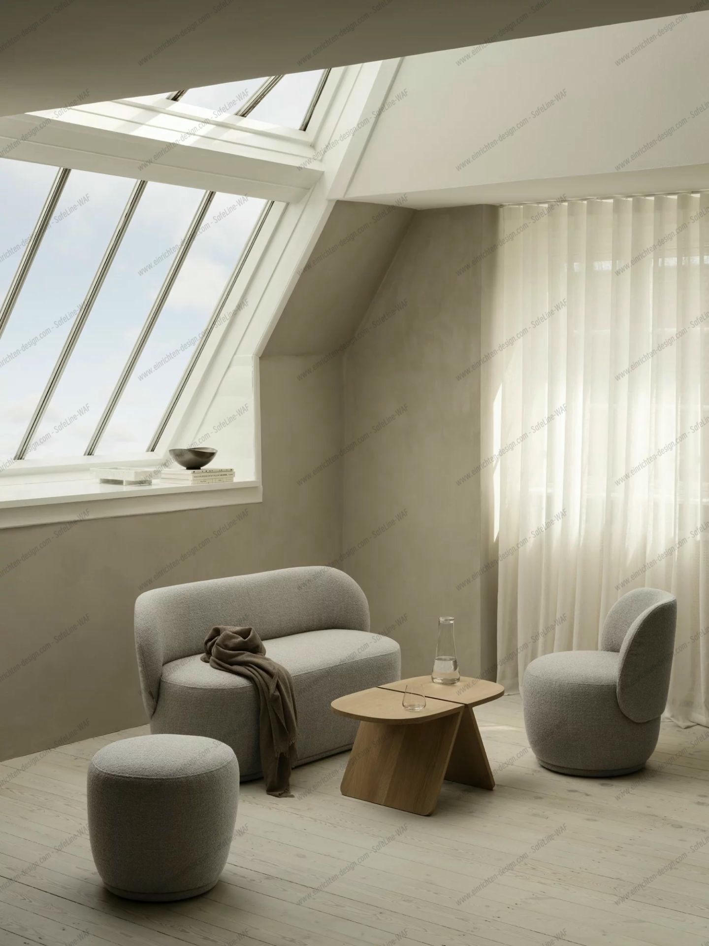 Kuon 2-seater sofa Blomus Boucla - Shitake 