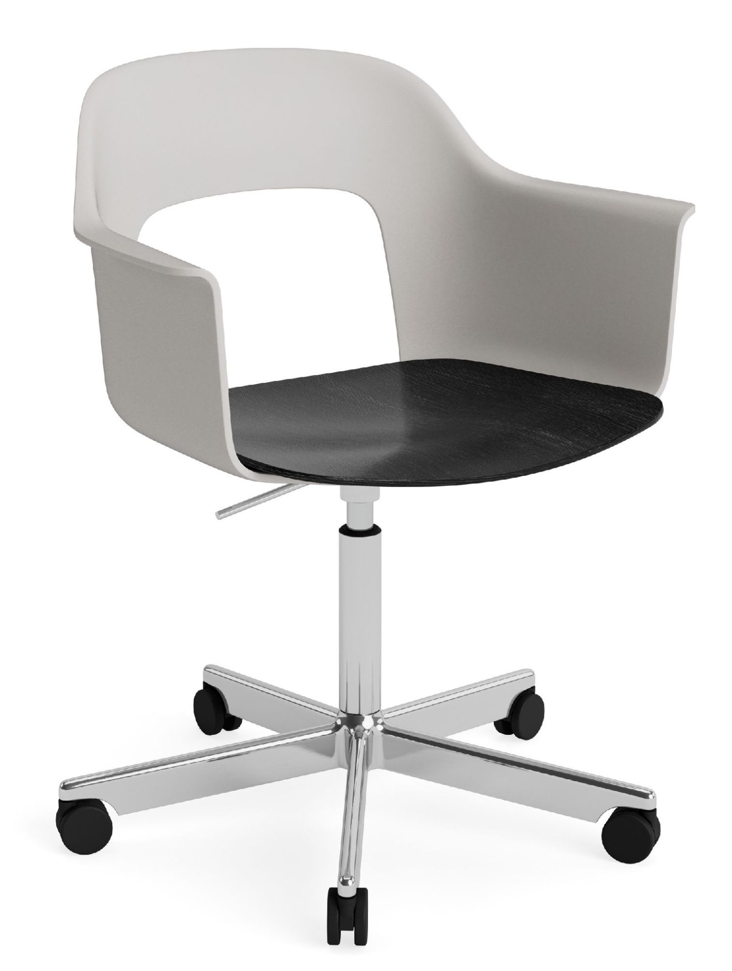 Layout Armchair 242 Armchair 4-star base gas lift with swivel function Hay