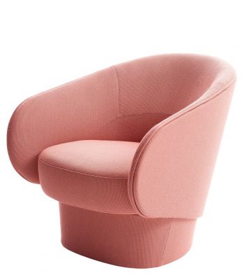 Roc Swivel Armchair with Plate Base Cor